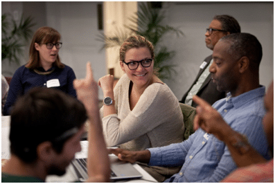 People Working Together in a Business Meeting