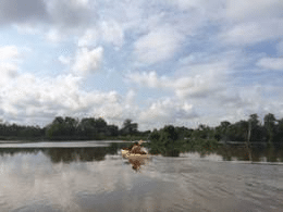 Canoe on River