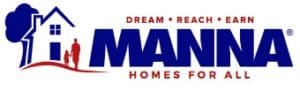 Manna homes for all logo, representing Community Investments and Building Bridges Across The River.