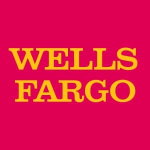 Wells Fargo logo on a pink background highlighting Community Investments.