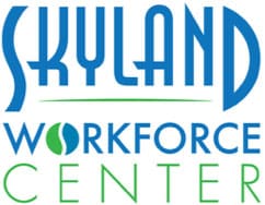 Skyland workforce center logo focusing on Building Bridges Across The River.