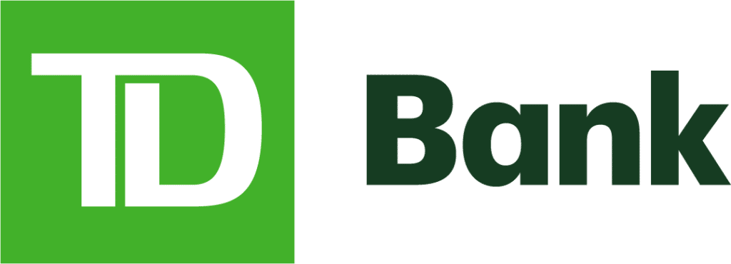 TD Bank logo with a green and white color scheme, symbolizing ARF - Building Bridges Across The River.